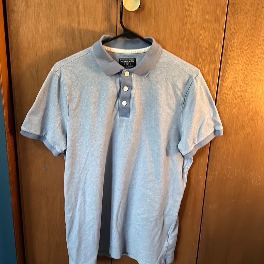 Used - Abercrombie & Fitch - Men’s Polo - Light Blue